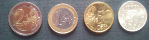 Coins ordered by nominal value